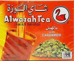Tea Wazah w/Cardamom Tea Bags 100 شاي الوزة بالهيل -اكياس  Imported From Sri Lanka 110 BAGS