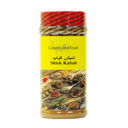 Shish Kabob شيش كباب Shish Kabab spice is an exotic blend of spices that is commonly used as seasoning on Mediterranean and Middle Eastern barbecue, slowly making its way into American barbecue cuisine.   8 oz Jar