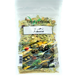 Zohorat - Wild FLowers زهورات  This herb portrays the life and essence of the Middle East through its flavor. Zohorat is used mostly in herbal teas and aide in colds, flus, and healthy for the immune system.  2.5 oz bag